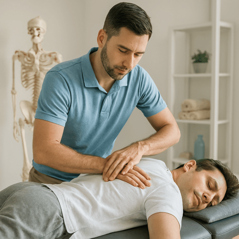 Close-up of a patient filling out a health history form before chiropractic treatment in St Petersburg FL