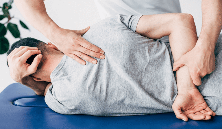 Rehabilitation session with a physical therapist St Petersburg